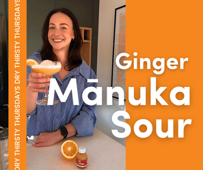Mocktail | Ginger Mānuka Sour